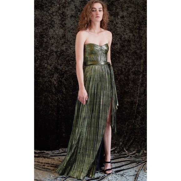 Jonathan Simkhai Dresses & Skirts - Jonathan Simkhai Metallic Plisse maxi dress
